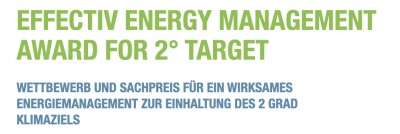 Effektiv Energy Management Award for 2° Target effectiv energy management award for 2° Target 2022 ausgeschrieben